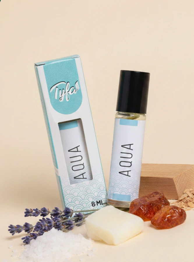 Tyfa Aqua Attar Roll-on | Inspired By Cool Water | Salty |Fresh | Addictive |8ml
