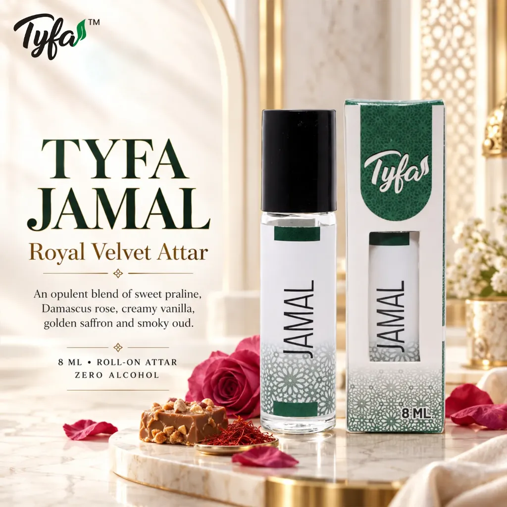 Tyfa Jamal Attar Roll-on | Oriental Fragrance | Sophisticated | Royal Velvet | Royalty | 8ml