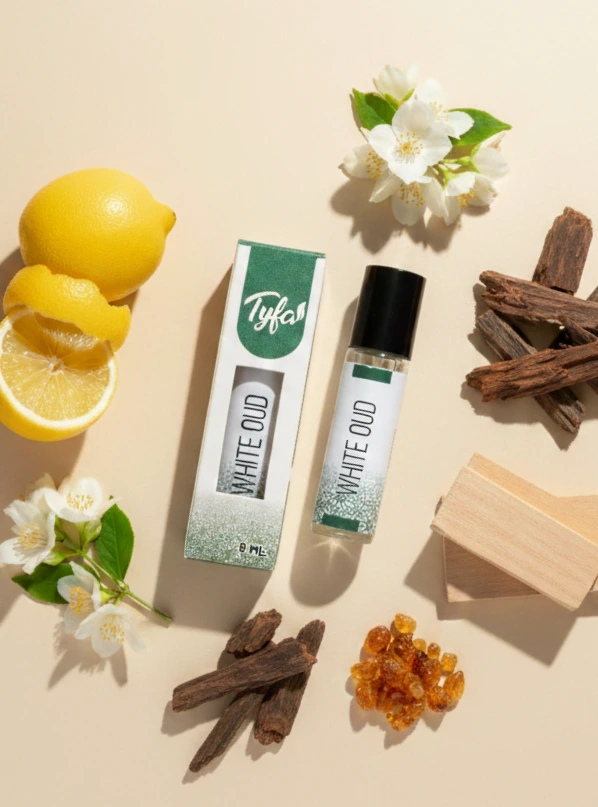 Tyfa White Oud Attar Roll-on | Oriental Fragrance | Divine Silence | Pure, Soft, Sacred | 8ml