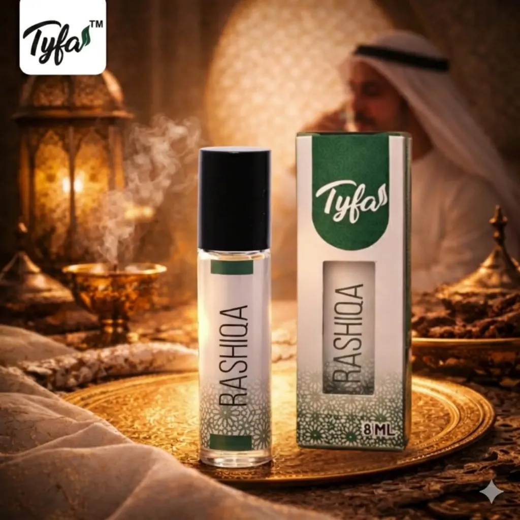 Tyfa Rashiqa Attar Roll-on | Oriental Fragrance | Graceful | Elegant | Poised | 8ml