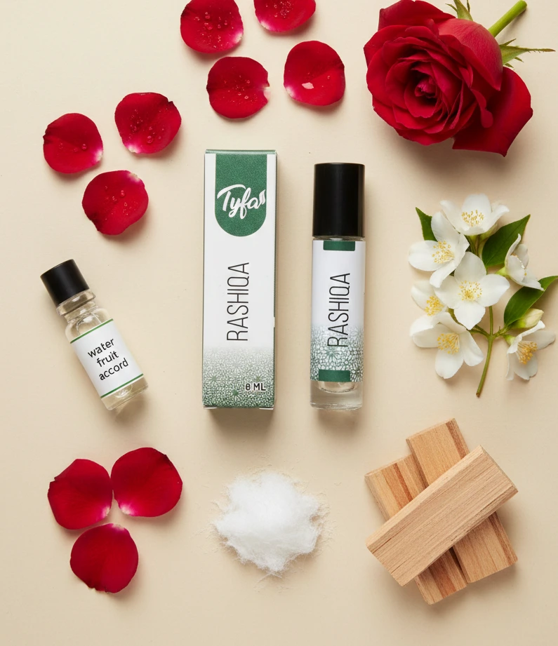 Tyfa Rashiqa Attar Roll-on | Oriental Fragrance | Graceful | Elegant | Poised | 8ml