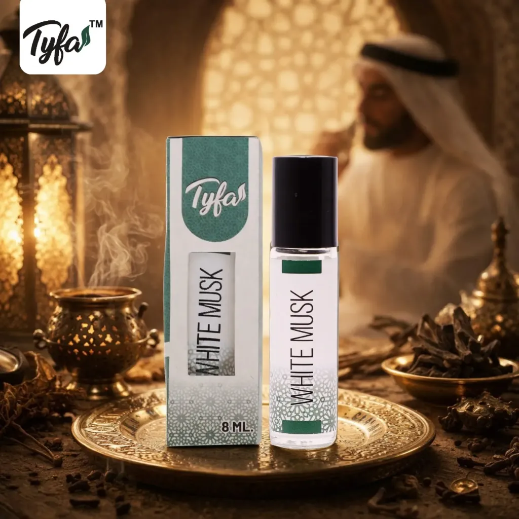 Tyfa White Musk Attar Roll-on | Oriental Fragrance | 8ml