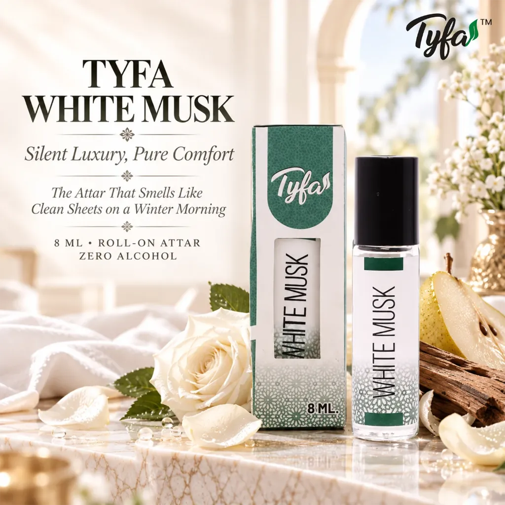 Tyfa White Musk Attar Roll-on | Oriental Fragrance | 8ml
