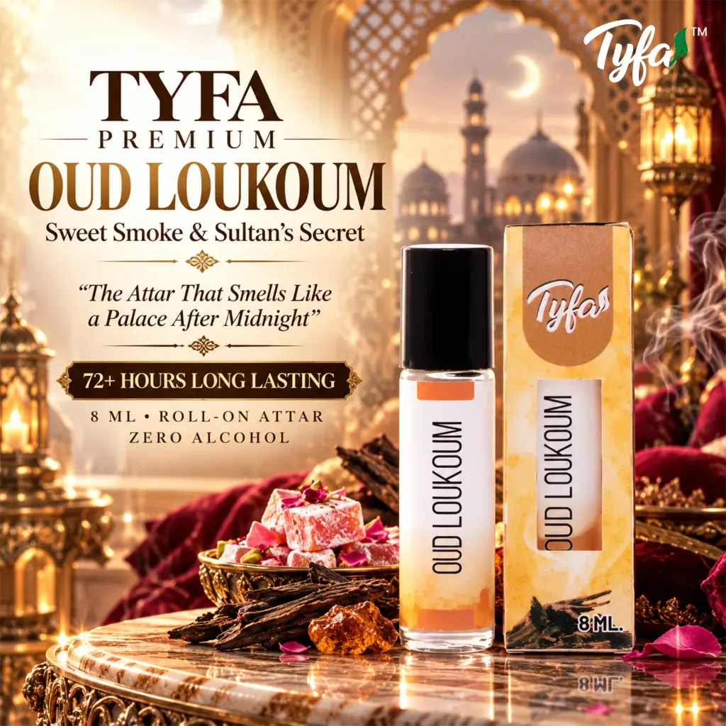 TYFA Premium Oud Loukoum Attar Roll-on | Rich | Secret | Addictive | 8ml