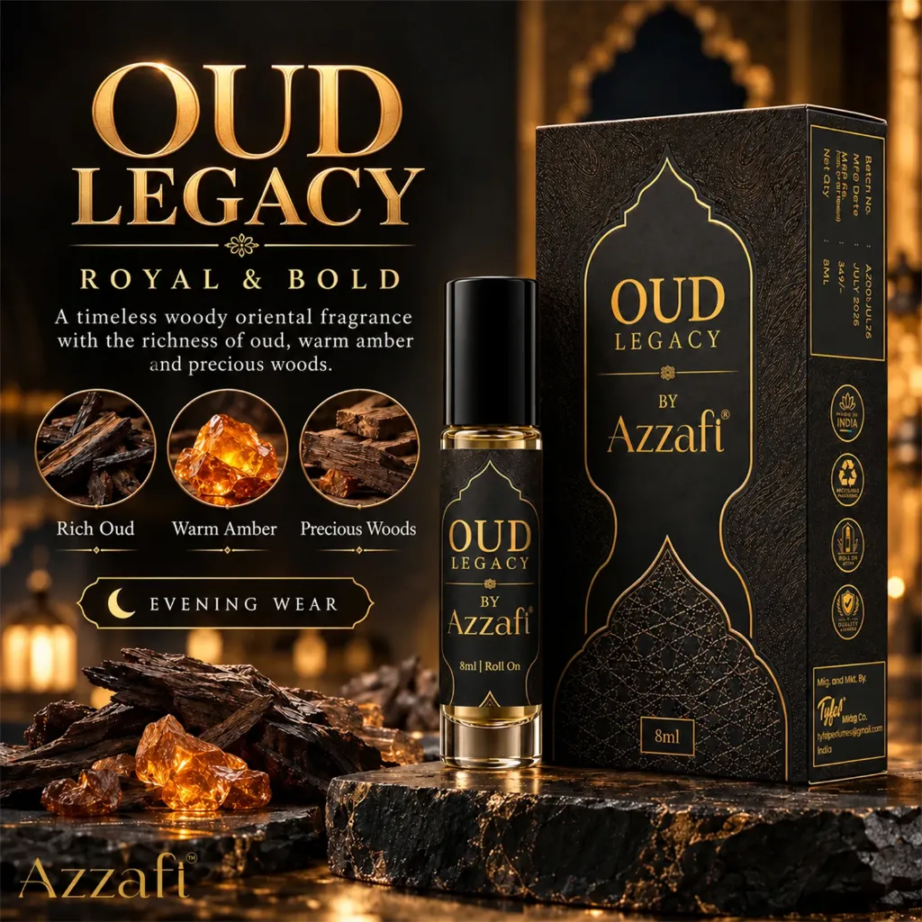 Oud Legacy by Azzafi | Premium 8ml Roll-On Attar