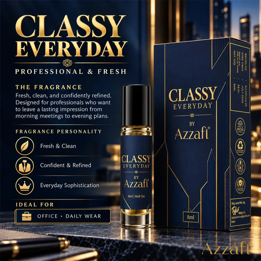 Classy Everyday by Azzafi | Premium 8ml Roll-On Attar