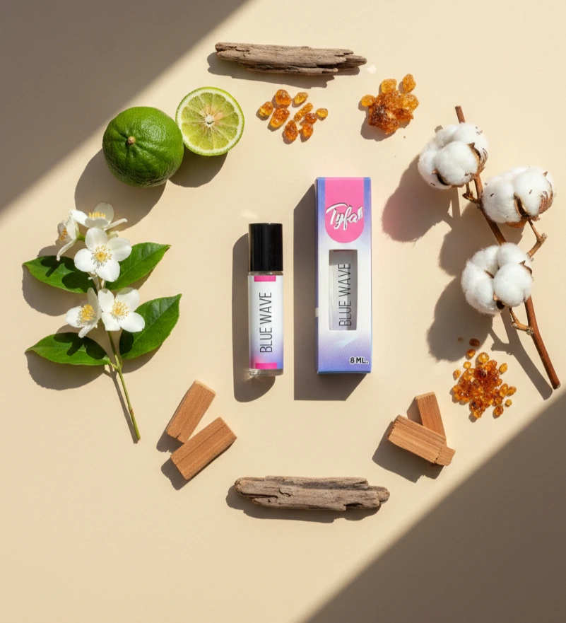 Tyfa Blue Wave Attar Roll-on | Party Fragrance | Quiet power | Endless horizon | Pure freedom | 8ml