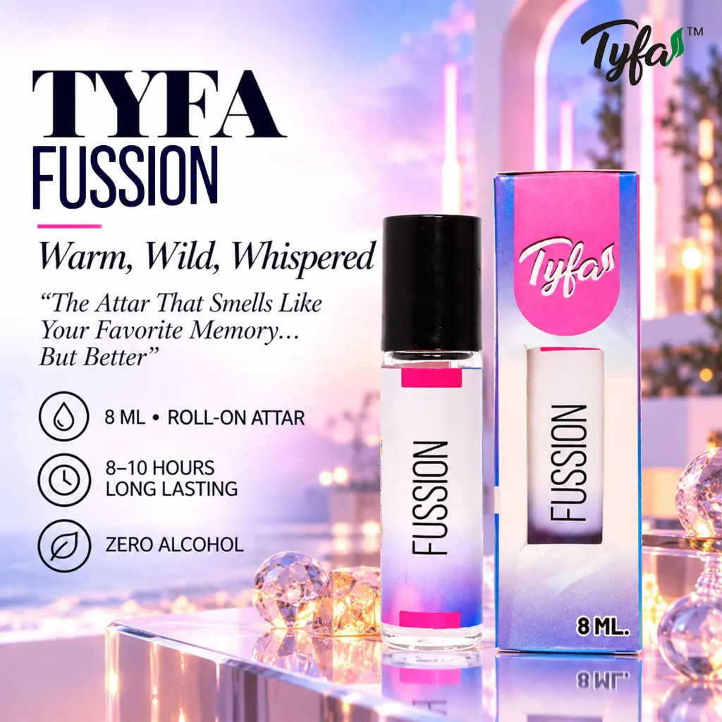 Tyfa Fussion Attar Roll-on | Party Fragrance | Warm | Wild | Whispered | 8ml