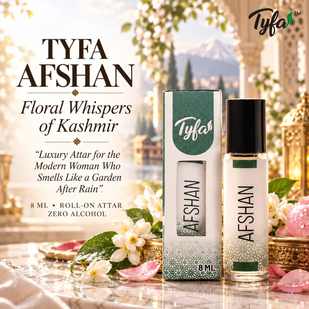 Tyfa Afshan Attar Roll-on | Oriental Fragrance | Subtly | Powerfully | 8ml