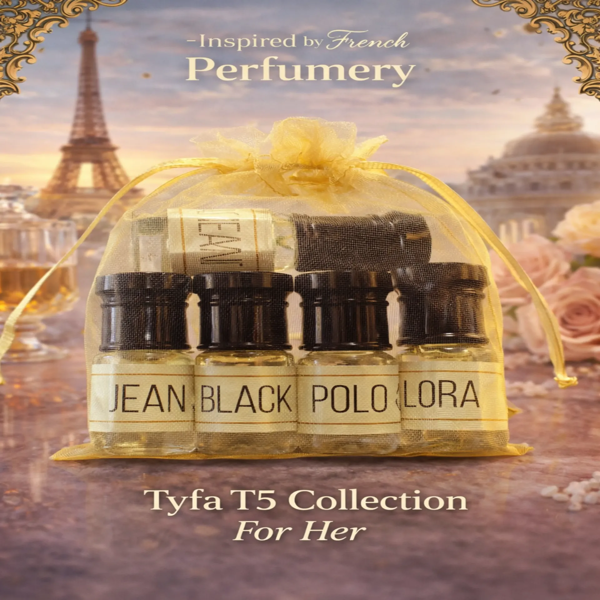 Tyfa T5 Collection for Her | Inspired Clones | 3ml*5 Combo Set | T-Series