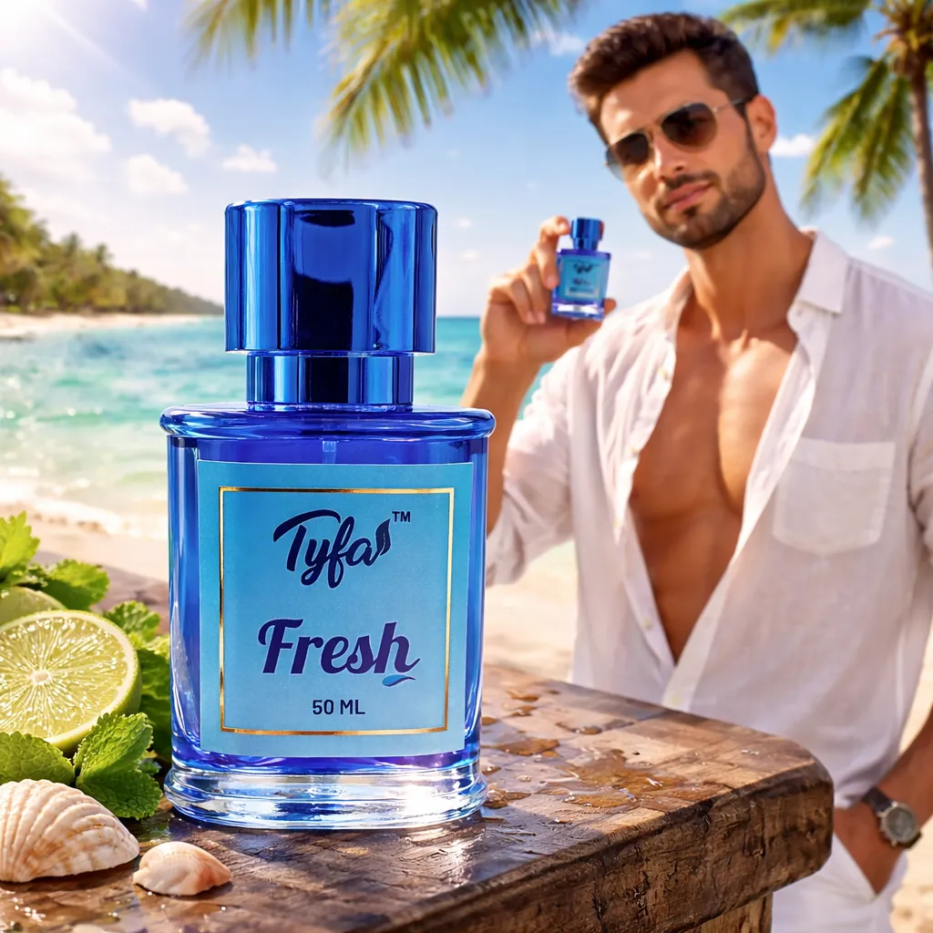 Fresh Perfume for Unisex – Citrus Aquatic & Woody Oud Fragrance 50ml