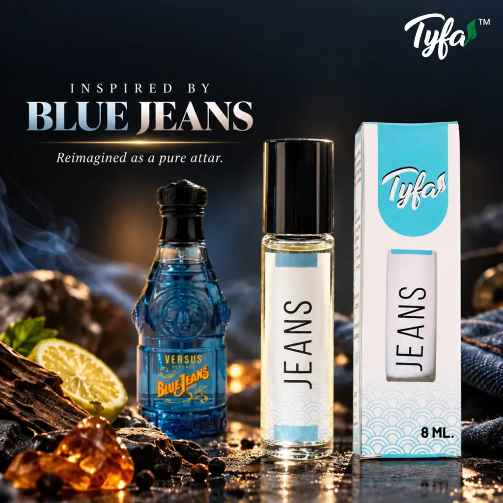 Tyfa Jeans Attar Roll-on | Inspired By Blue Je@ns | Soul | Smoky | Sweet | 8ml
